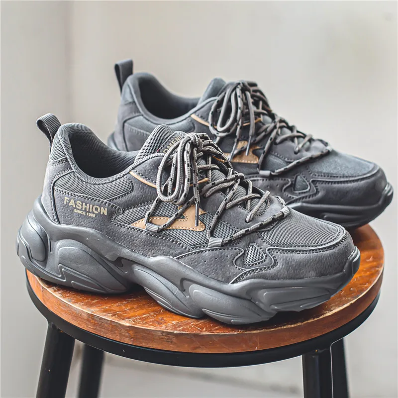 2023 Fashion Trend Chunky Walking Sneakers Men New Running Sport Sneakers Shoes Men's Sneakers Male Punk Casual Shoes For Men