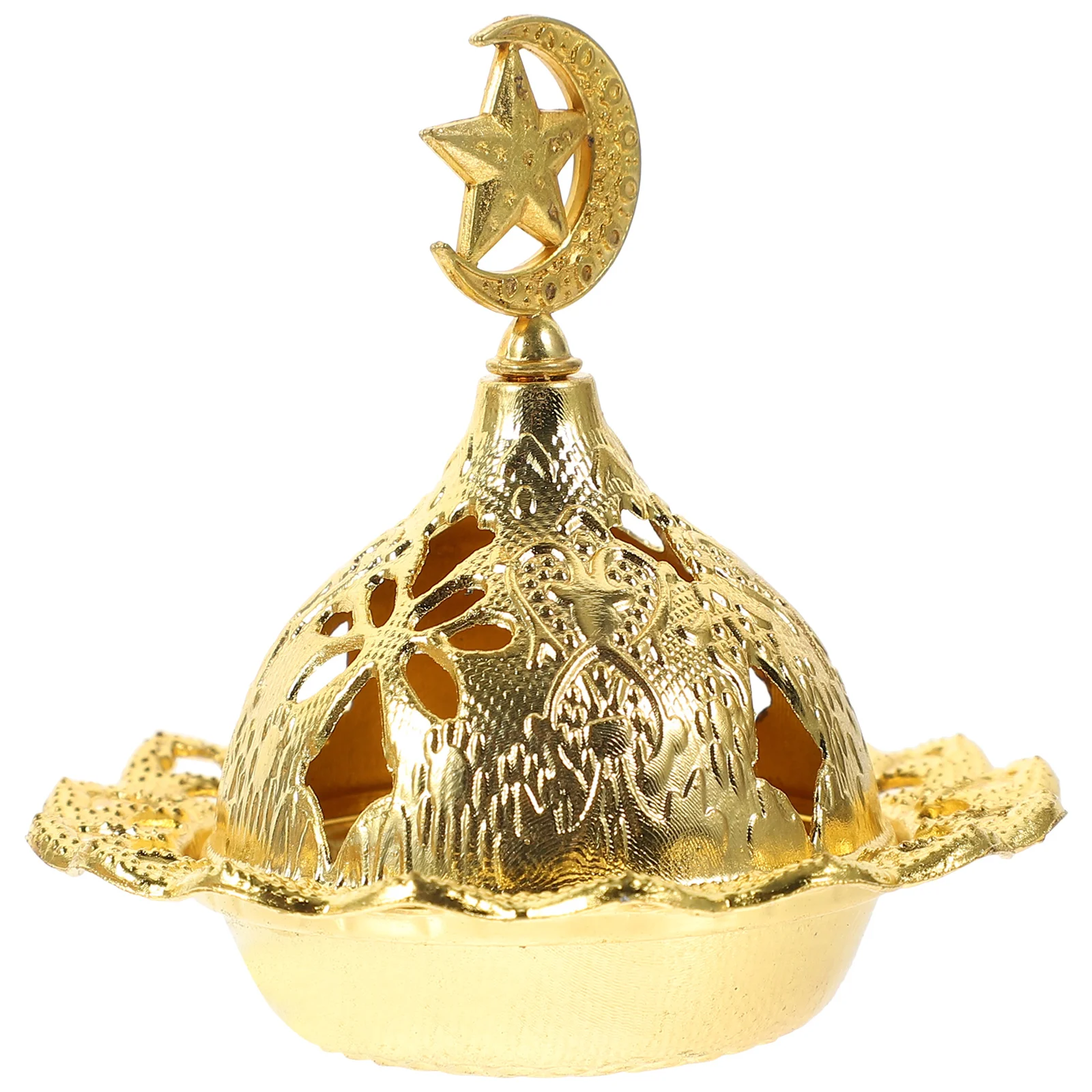 

Burner Holder Cone Metal Censer Aromatherapy Decor Home Table Copper Stove Arabic Retro Arabian Centerpieces Party Ramadan