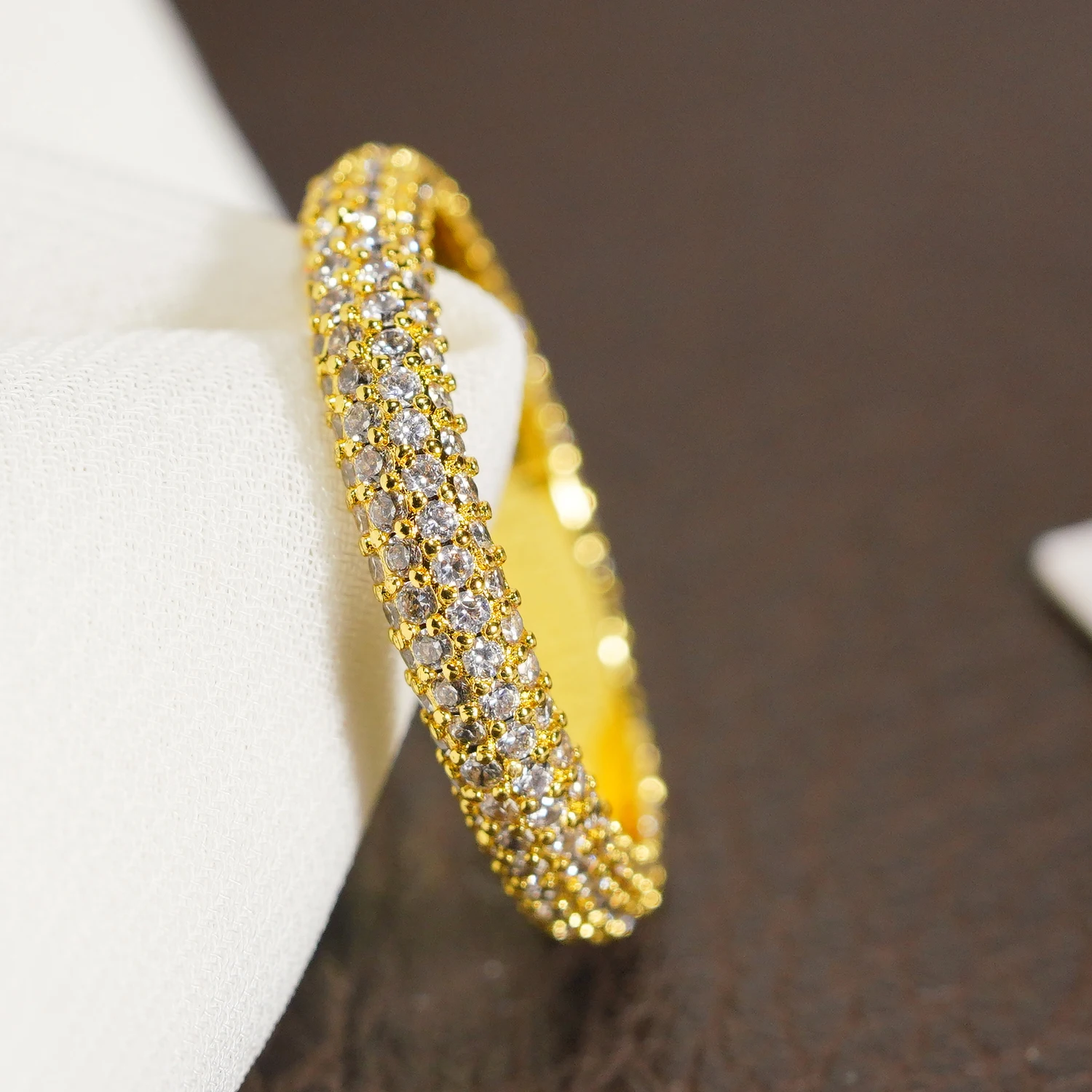 Модное обручальное кольцо с муассанитом и кристаллами для женщин ювелирные