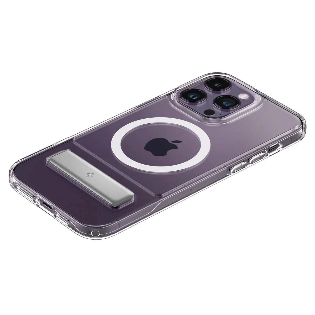 Spigen Slim Armor Essential S (MagFit) For IPhone12 13 14 Pro Max Transparent Portable Stand With Magnetic Charging Case