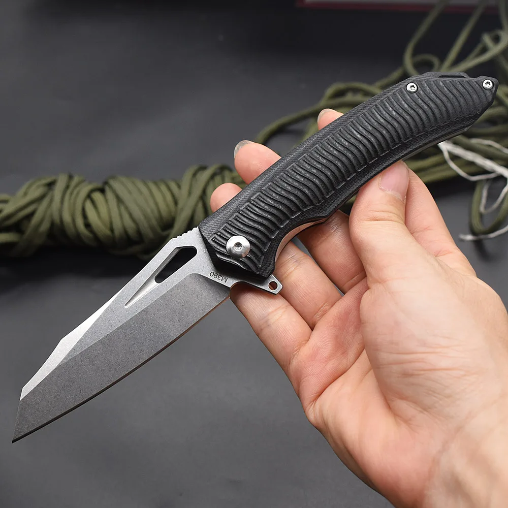 M390 Сталь G10 Ручка Шарикоподшипник Карманный Складной Нож Кемпинг Охота Открытый Выживание EDC Спасательный Инструмент Джунгли Резак (art.: 3920cd7f82df3) - 3920cd7f82df3