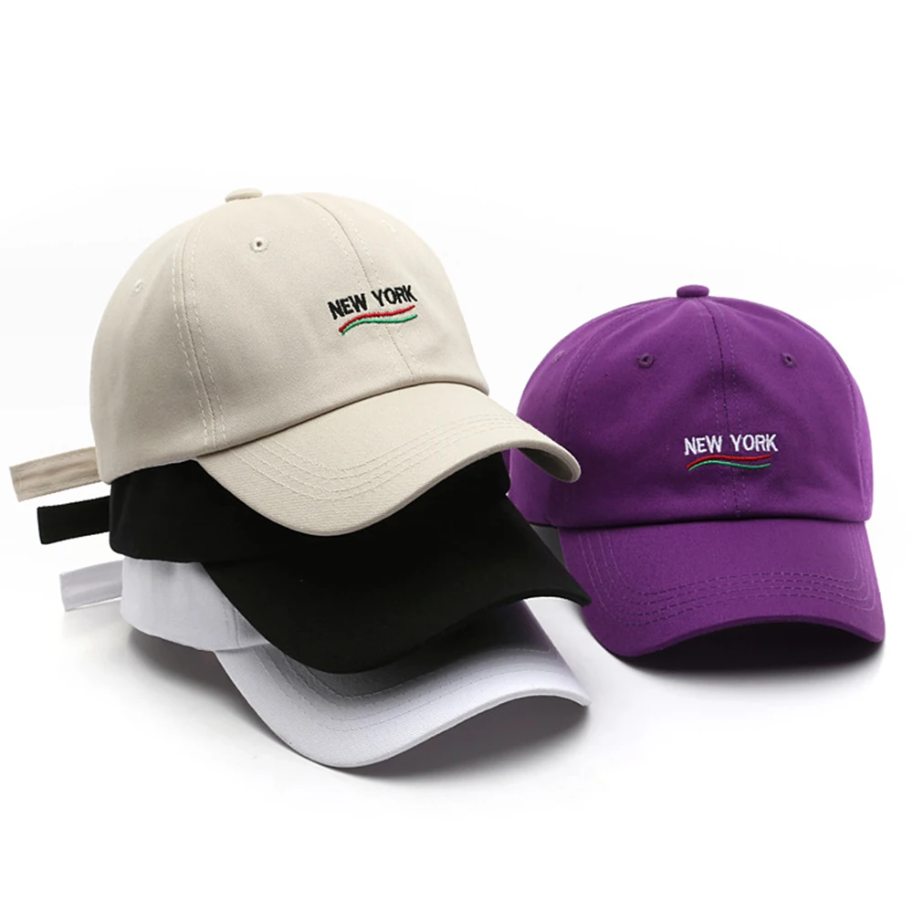 Trendy Purple Beige Cap New York Baseball Caps For Men Women Summer Streetwear Snapback Hip Hop Hat Bone Trucker Hats
