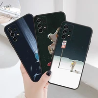 silicone phone cover funda for samsung galaxy a31 a50s a50 a30s a03s a20s a30 a20 a11 a10s a10 a02s a02 a01 astronaut phone case