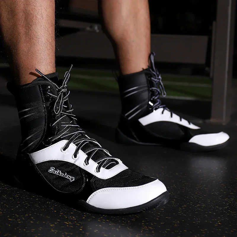 Боксерские туфли для мужчин и женщин роскошные брендовые Нескользящие на