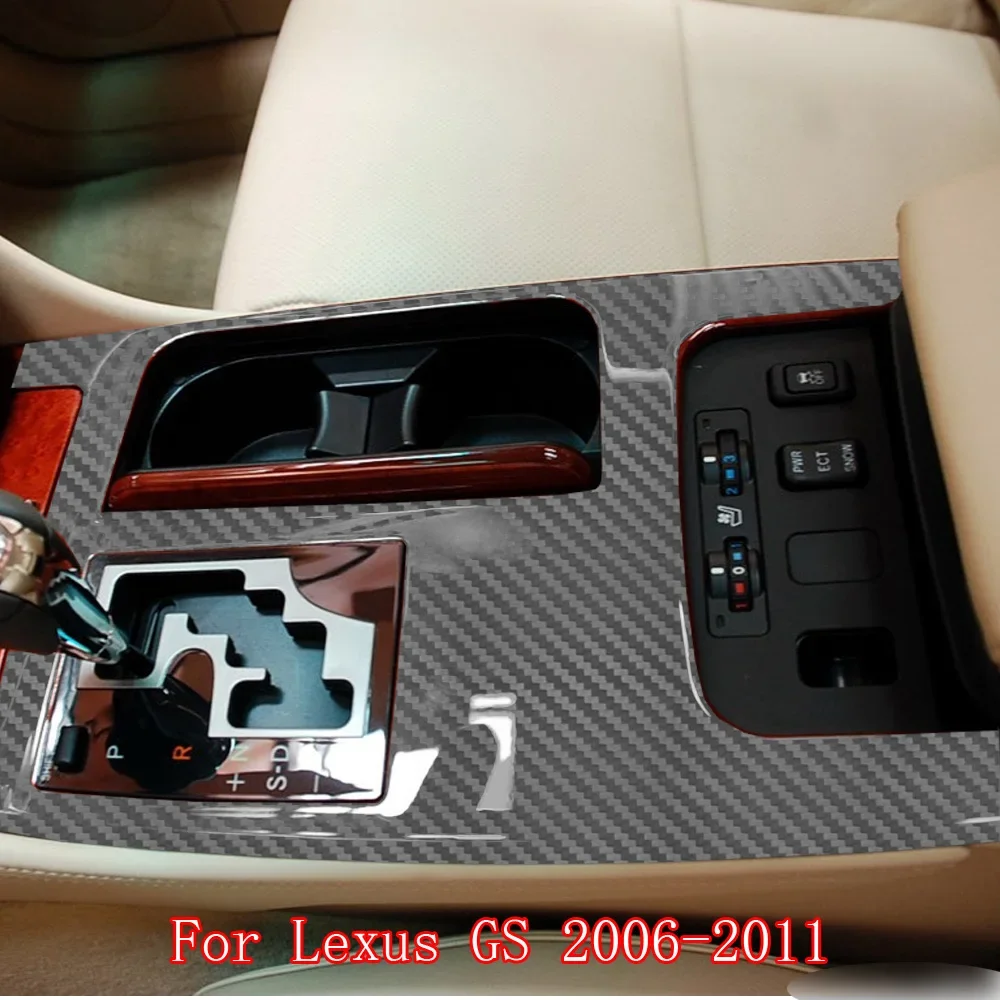 Для Lexus GS 2006-2011 внутренняя центральная панель управления дверная ручка 5D наклейки