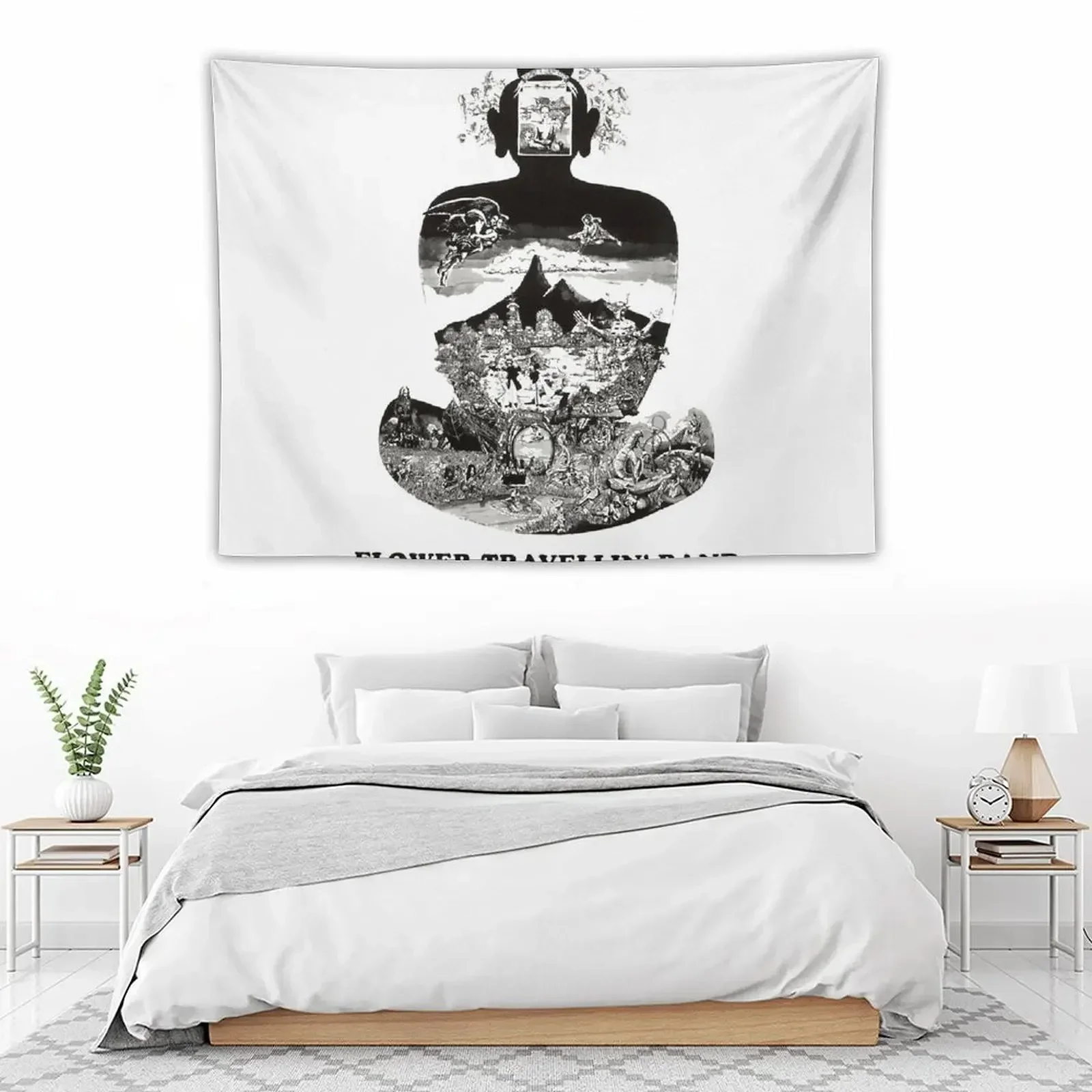 Цветочный травеллин: гобелен Satori декор для комнаты украшение в Корейском стиле