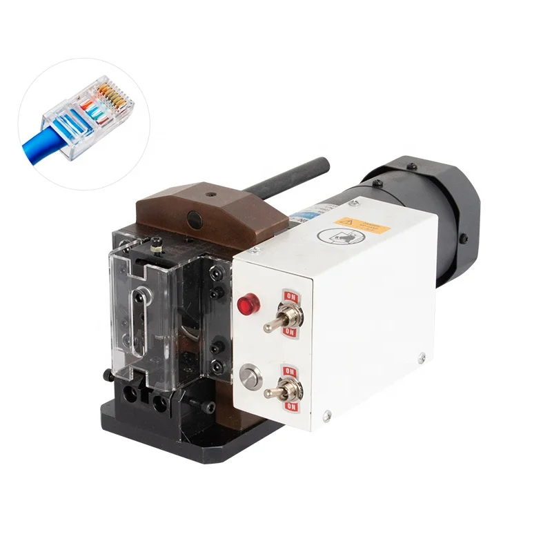 

EASTONTECH RJ45 lan cable crimping machine 2P-8P network Crystal head press terminal machine