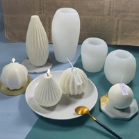 candle mold diy diamond ball candle mould 3d geometric lantern pear shaped silicone mold for handmade plaster craft soap making