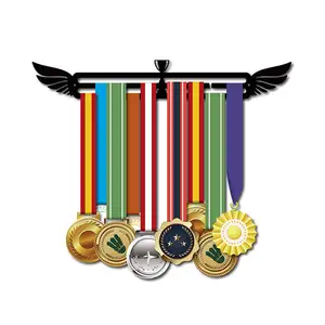 6 Types Medals Hanger Display Rack Holder For Sport Medals Creatives Stainless Steel Medals Hanger Running Swimming Gym