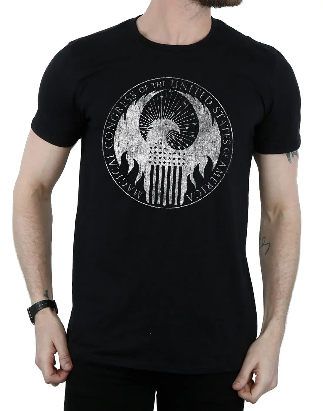 Фантастическая футболка с изображением волшебного конгресса 100% хлопок круглым