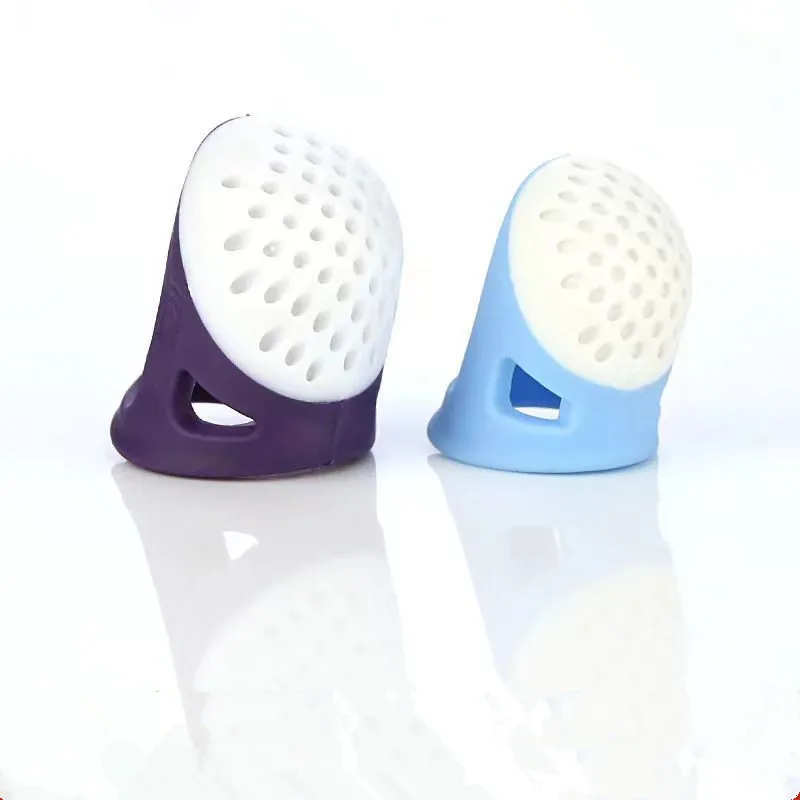 

Silicone Thimbles Anti-stick Finger Cover Household Sewing Finger Protector Multifunctional Fingertips Crafts Sewing Tools