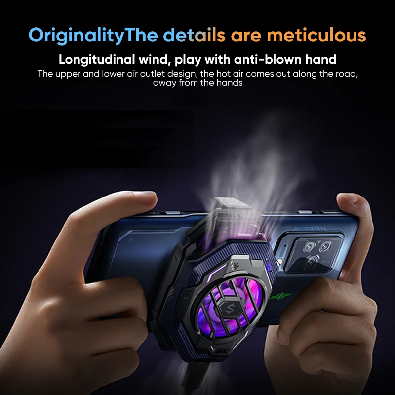 Ceny Czarny Rekin FunCooler 3 Pro Z Globalną Wersją RGB Szybki Wentylator Chłodzący Do Telefonu Do Gier IPhone/czarny Rekin 5/Rog/Xiaomi/Poco