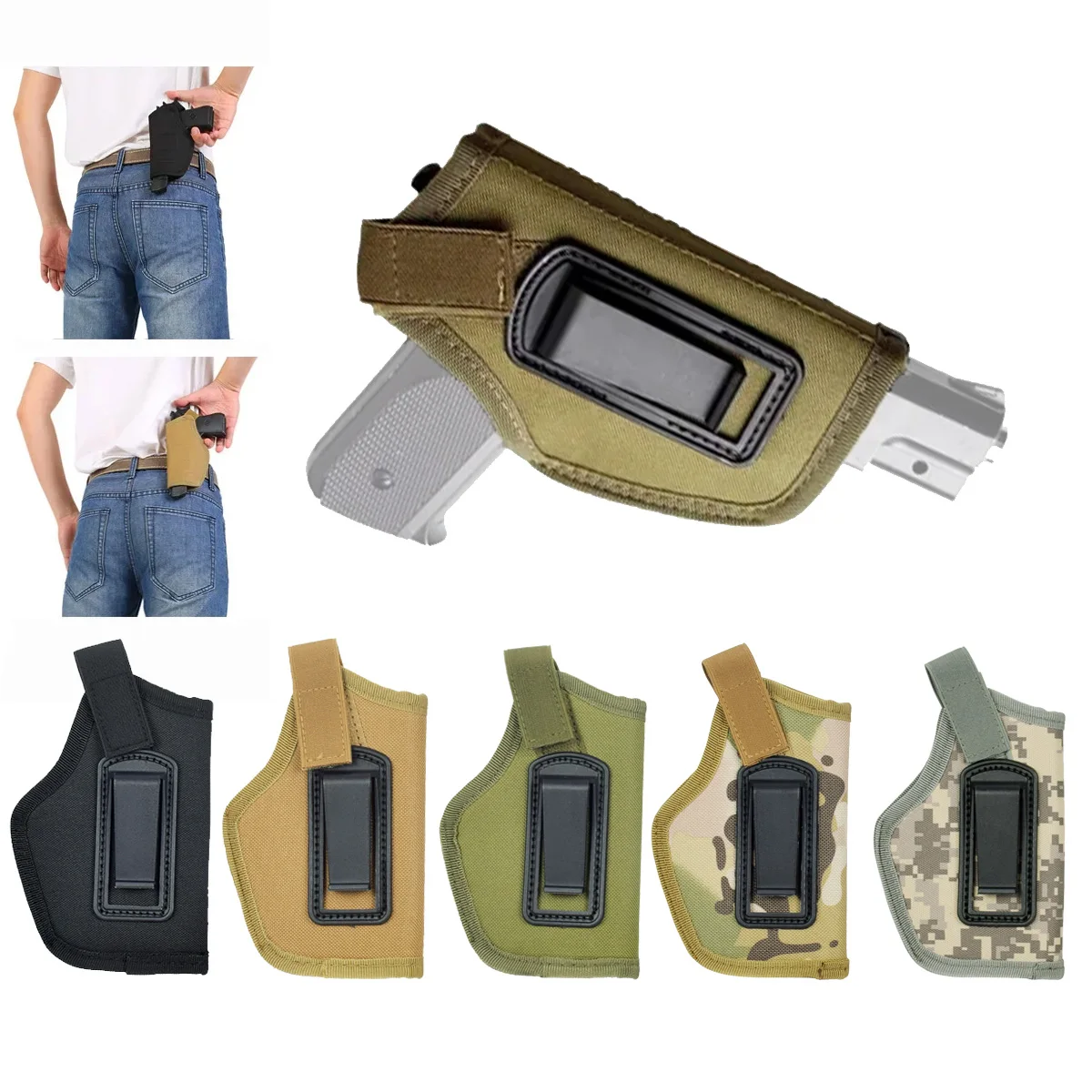 Тактический пистолет нейлоновая кобура для правой руки фоторемень с зажимом Glock