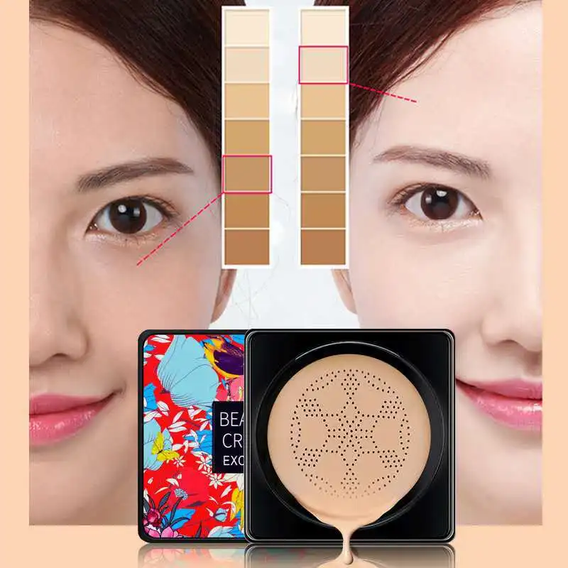 

Moisturizing, Whitening, Concealer, Light, Confident, Nude Makeup,Brightening Skin Tone, Small Mushroom Air Cushion