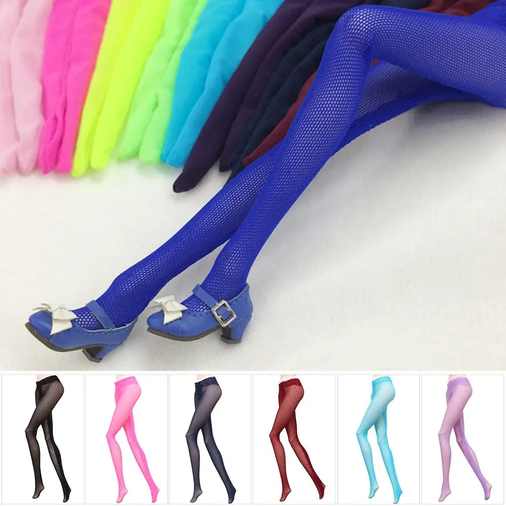 

Колготки для кукол карамельных цветов, кружевные колготки, Одежда для кукол, сетчатые чулки, кружевные штаны, брюки, леггинсы, аксессуары для кукол 1/6