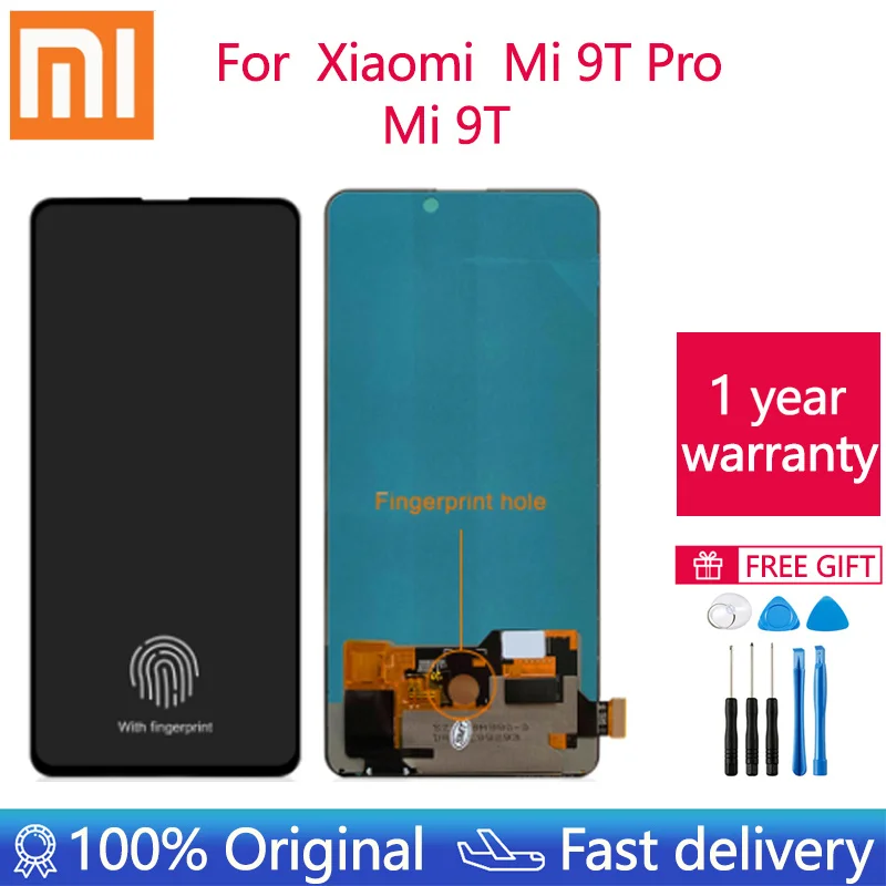 

NEW ORIGINAL 6.39" AMOLED Fingerprint for Xiaomi Redmi mi K20 PRO Mi9t pro LCD Display mi 9T Touch Screen Digitizer Assembly