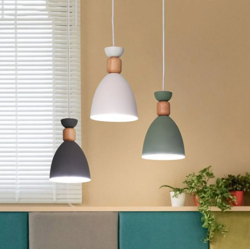 Светодиодная Подвесная лампа в скандинавском стиле прикроватный светильник
