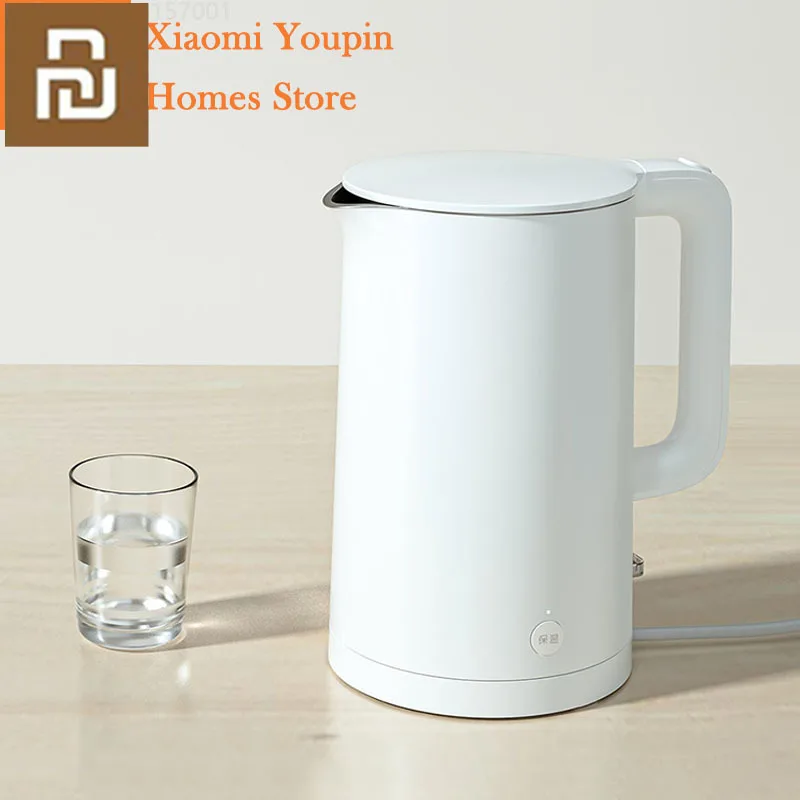 

Оригинальный электрический чайник Xiaomi Mijia 1S, быстрое кипячение, нержавеющая сталь, самовар, кухонный чайник для воды, защита от автоматическ...
