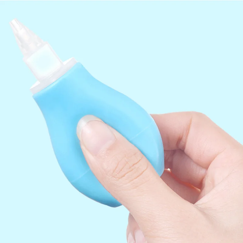 Newborn Silicone Baby Safety Nose Cleaner Vacuum Suction Children Nasal Aspirator New Baby Care Diagnostic-tool Vacuum Sucker images - 4
