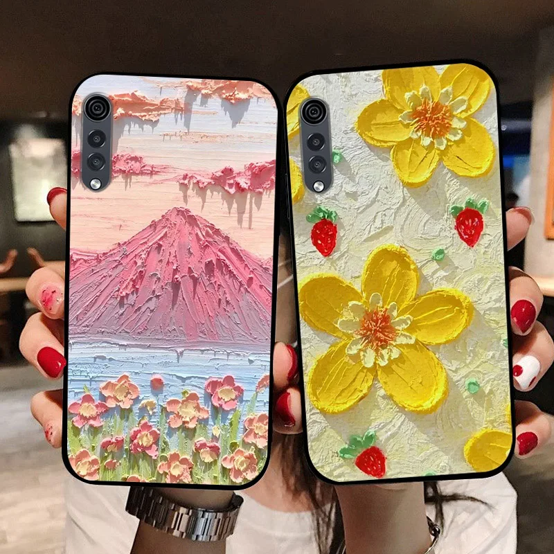 Фото Бархатный чехол для LG LG Velvet 5G, противоударный силиконовый чехол LMG910EMW, модный мягкий чехол с рисунком для LGVelvet 5G UW LM-G900V Coque №2