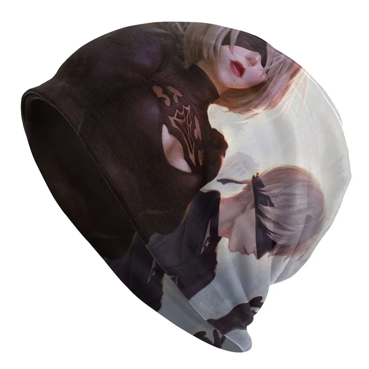 

Шапка-бини мужская Трикотажная с рисунком из мультфильма «Game Nier Automata»