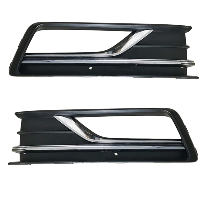 

2Pcs Auto Left Right Front Bumper Fog Light Grille Grill Cover For Passat NMS 2016 2017 2018 56D853665C 56D853666C