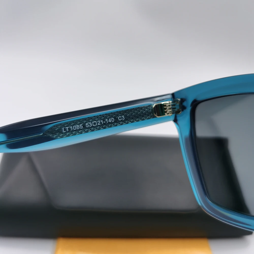 Женские солнцезащитные очки с поляризацией ацетатные квадратные кошачий глаз в