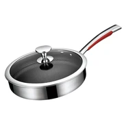 frying pan 316l stainless steel pan non stick pan frying pan steak pan induction cooker gas universal pan wok pan pots and pans
