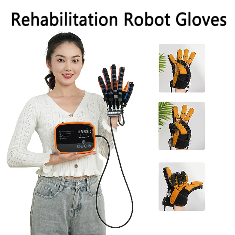 

Protable Hand Rehabilitation Robot Gloves Stroke Hemiplegia Cerebral Infarction Training Finger Exerciser Hand Function Recovery