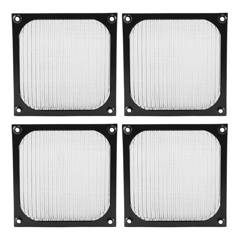 

4Pack 120Mm Computer Fan Filter Grills Stainless Steel Wire Mesh,Aluminum Alloy Ventilation Mesh Dust Filter Grill,Black