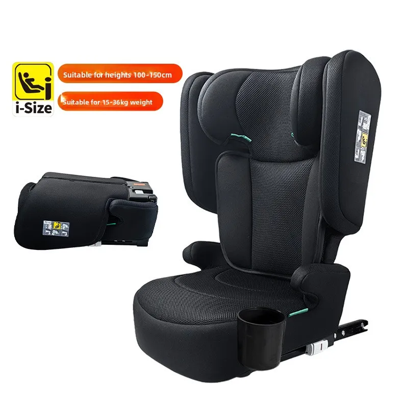 Фото Детское автокресло Babyfond с интерфейсом ISOFIX, регулируемое автокресло для детей от 3 до 12 лет, удобное для хранения. №1