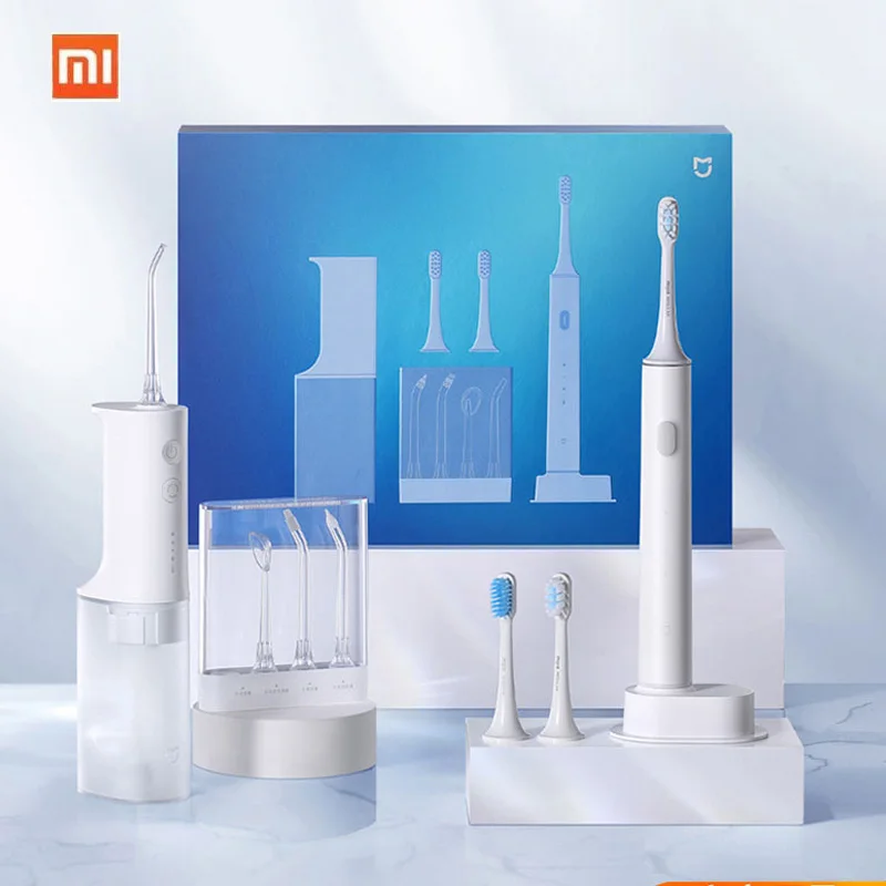 

Xiaomi Mijia Electric Toothbrush T500 Oral Cleaning Kit Rinse Tooth Washer Whitening for Sensitive People Protect Clean Teeth