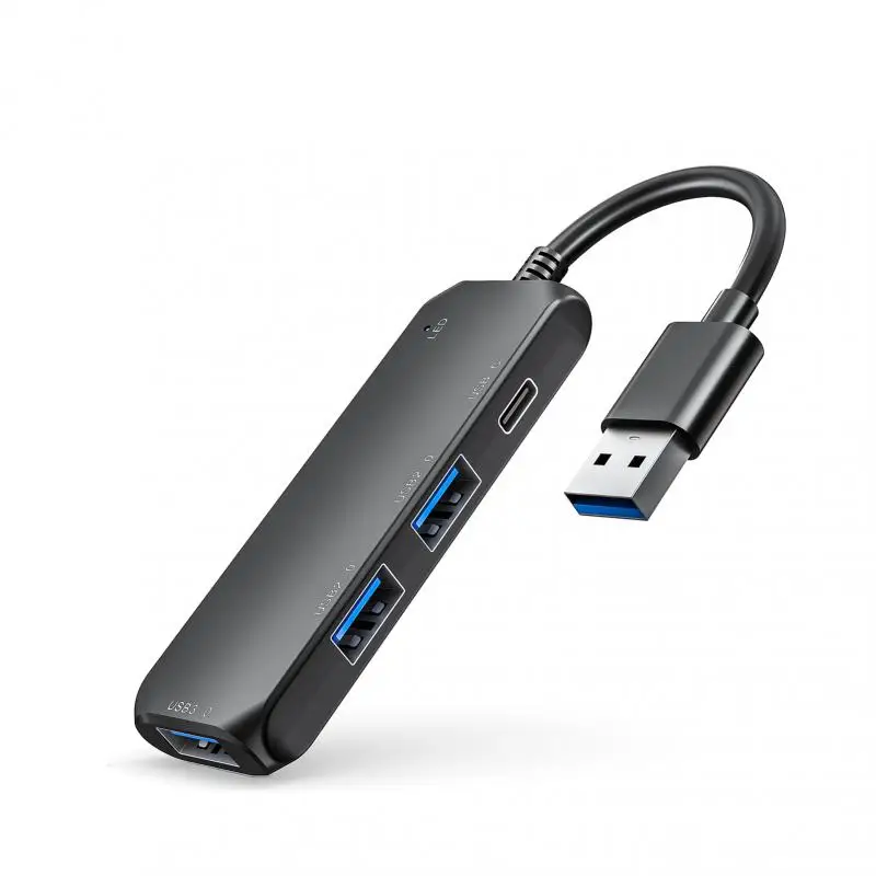 

USB C-концентратор 2,0 Type C 3,0, 4 порта, мультиразветвитель, адаптер OTG для Lenovo, Xiaomi, Macbook Pro, 13, 15, Air Pro, компьютерные аксессуары для ПК