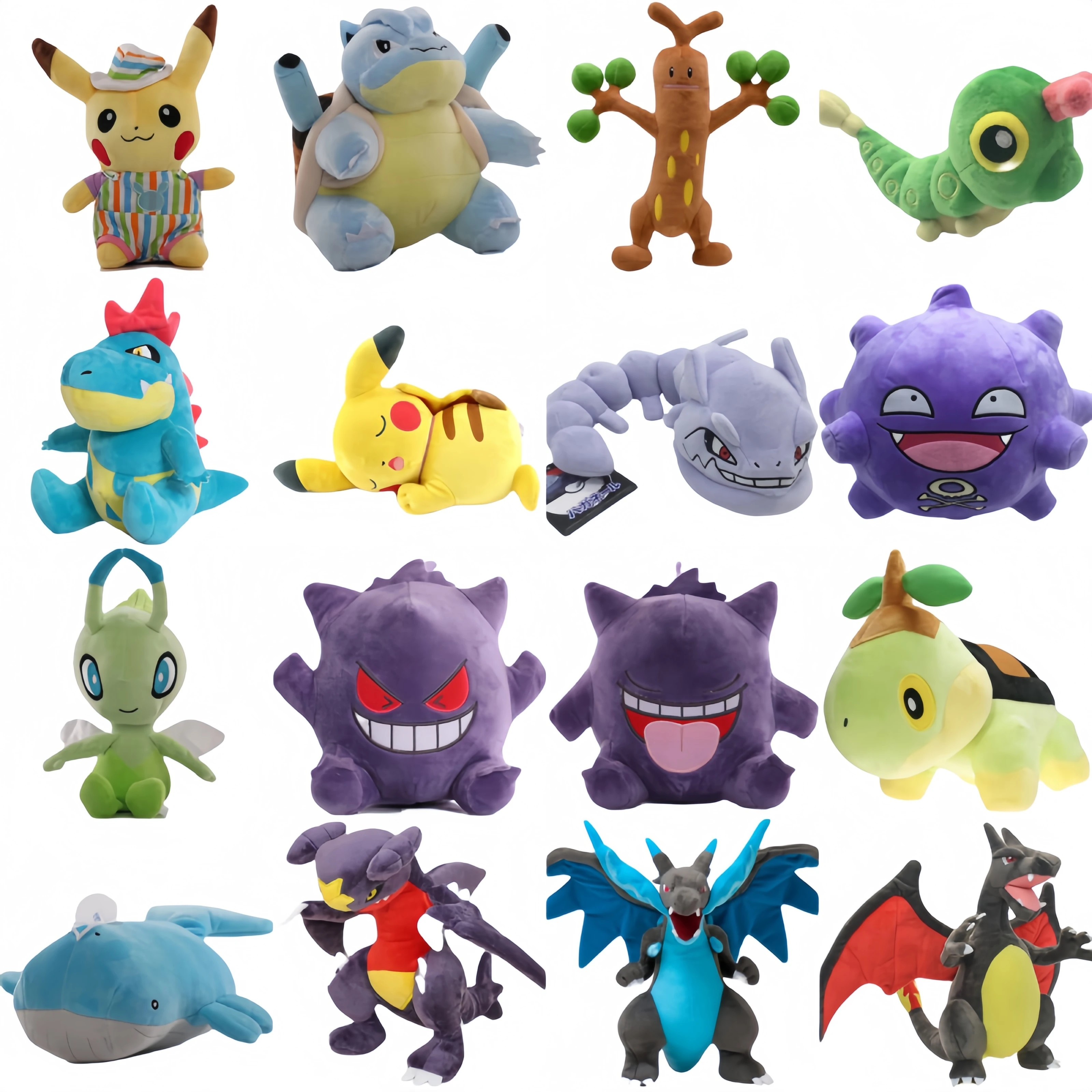 70 Models Pokemon Plush Pikachu Blastoise Gengar Garchomp Stuffed Doll Charizard Koffing Steelix Peluche Turtwig Plushies Toys