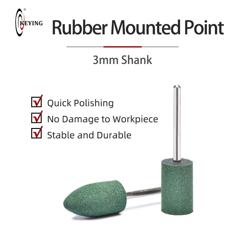 10 шт. резиновые точечные цилиндрические абразивные шлифовальные насадки Dremel для