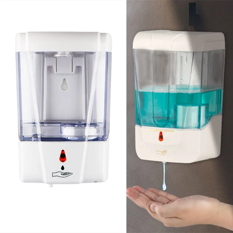 

Soap Dispenser 700ml Automatic Touchless Sensor Hand Sanitizer Detergent Liquid Soap Dispenser Wall Mounted For Bathroom Kitchen