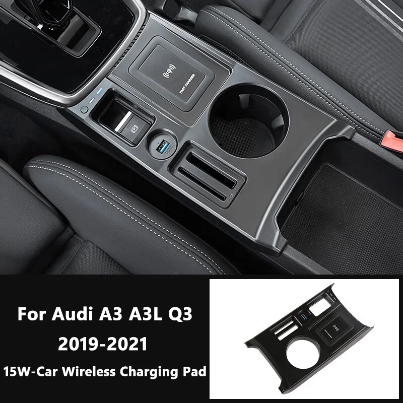 

Автомобильное зарядное устройство 15 Вт для Audi A3 S3 A3L Q3, Модифицированная USB-зарядка для прикуривателя, 2019-2021