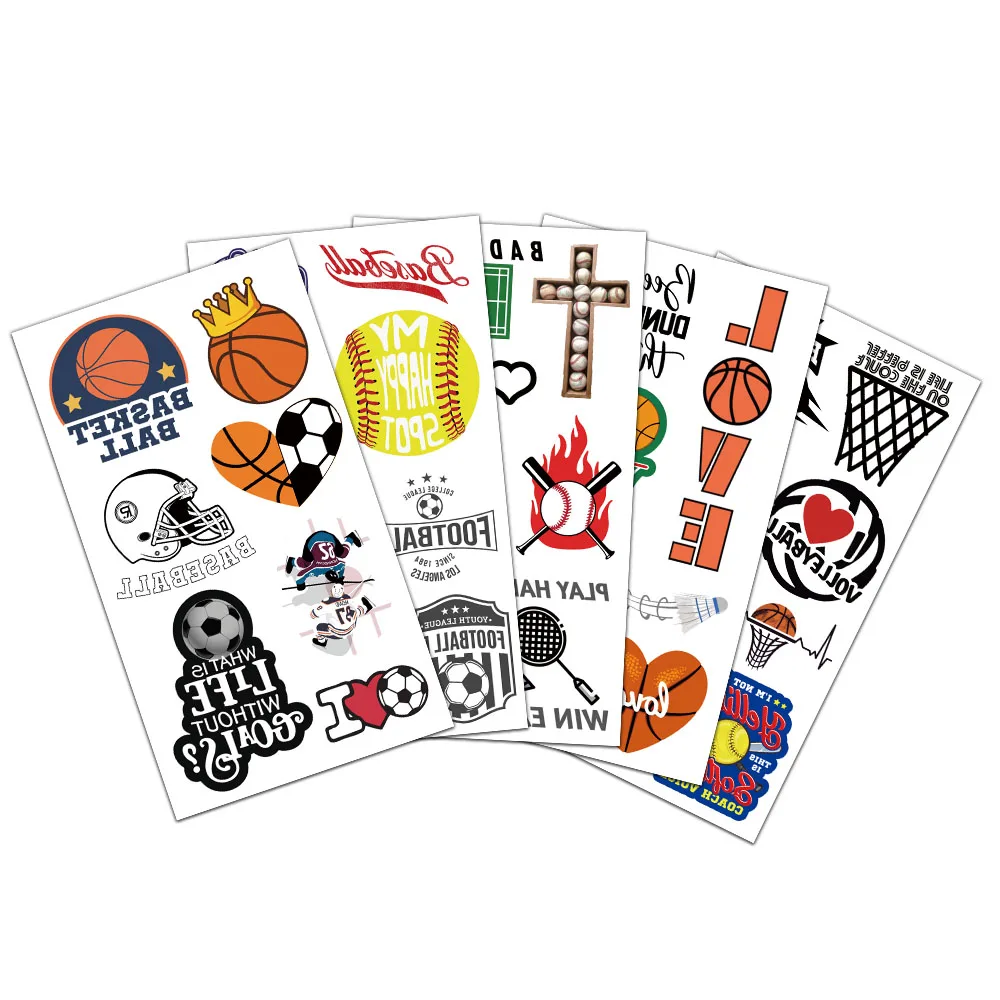 10 Упаковок Спортивных Тату-наклеек Водонепроницаемые Пластиковые Защитные