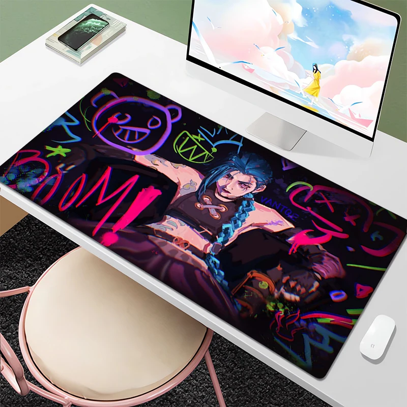 

Mouse Pads Jinx Table Computer and Office Gaming Mousepad Gamer 900x400 Pc Accessories Desk Protector Rubber Mat Keyboard Pad