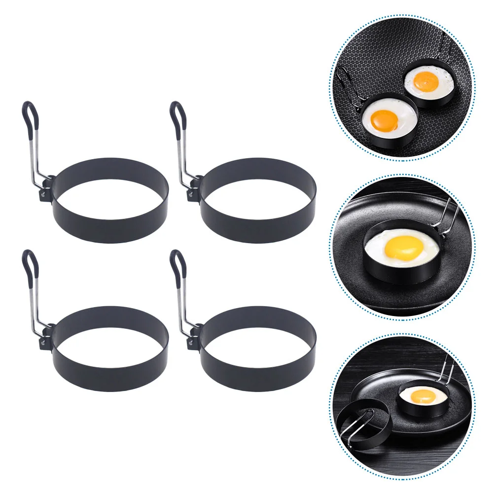 

4pcs Egg Frying Rings Household DIY Omelette Egg Fried Molds Kitchen Tools