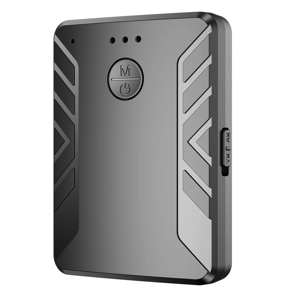 

Rechargeable Bluetooth 5 0 Adapter Wireless Audio Transmitter Receiver with Built-in Microphone