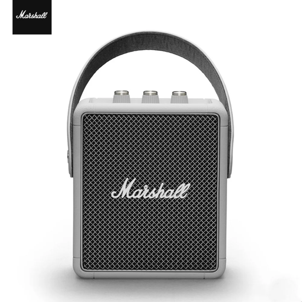 

Marshall Stockwell II Portable Bluetooth Speaker Wireless Outdoor Travel Speaker Waterproof Speaker Deep Bass Standard White
