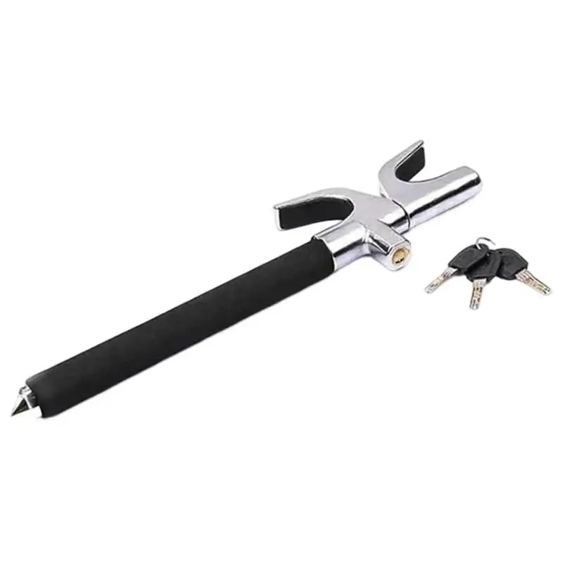 

Steering Wheel Lock Anti-Theft Car Device Heavy Duty Adjustable Length Clamp Locks U Shape Universal Fit Heavy Duty Secure