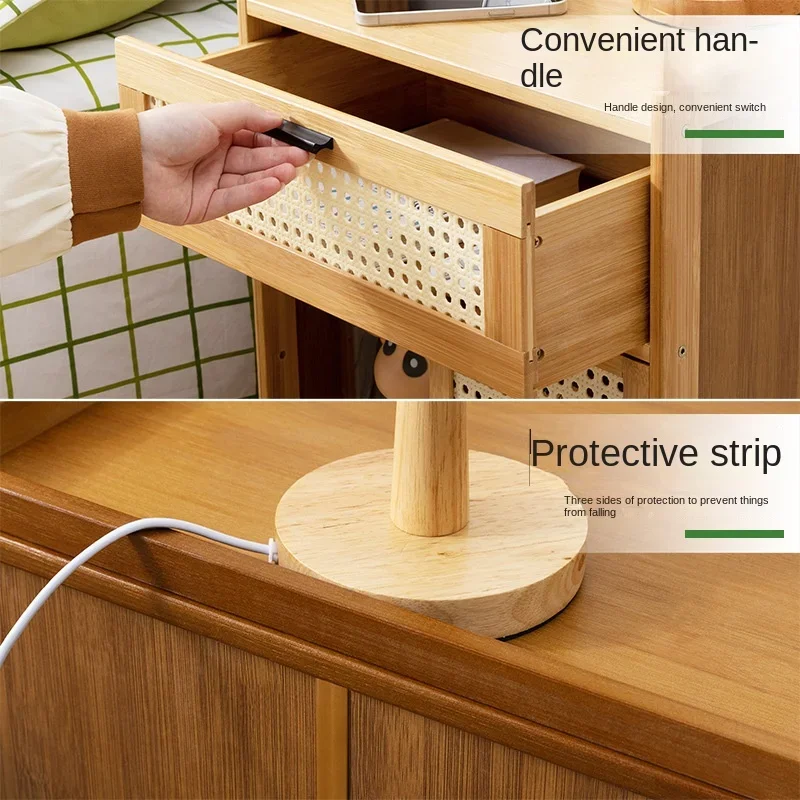 Современная тумбочка для спальни с выдвижным ящиком хранения вещей гостиной