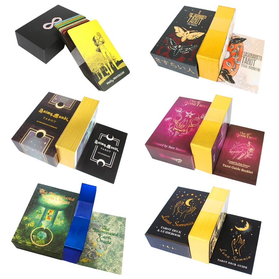 

Light Seers Tarot Oracle Phnom Penh Card Gilded Edge Fate Divination Family Party Playing Cards Game Tarot Card 78 Card Deck