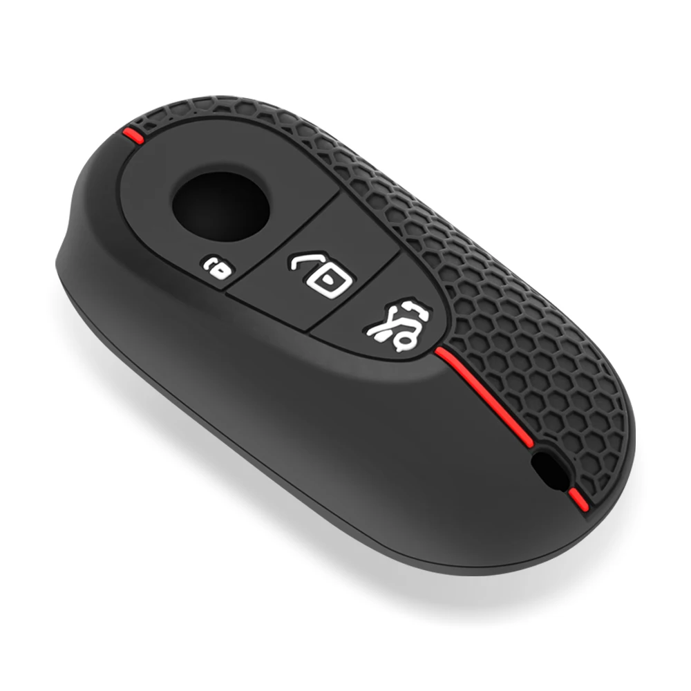 

Силиконовый Брелок Для Ключей Автомобиля С Цепочкой-кольцом Для Mercedes-Benz CLE, GLC, EQS, EQE, C, E, S-класса, Аксессуары