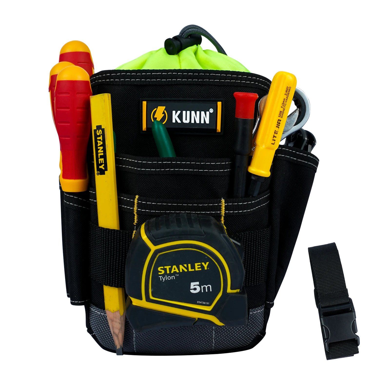 

Сумка для инструментов с пряжкой для ремня-регулируемый ремень 1,5 дюйма/наплечный ремень сумка для ремня для хранения инструментов-Электрик, деревообработка