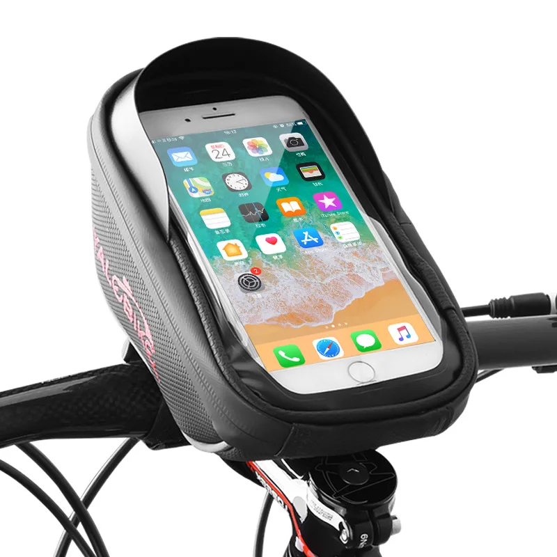 

Touch Screen Bicycle Bags Waterproof MTB Cycling Bike Head Tube Bag Bicycle Handlebar Cell Mobile Phone Bag with Rain Cover