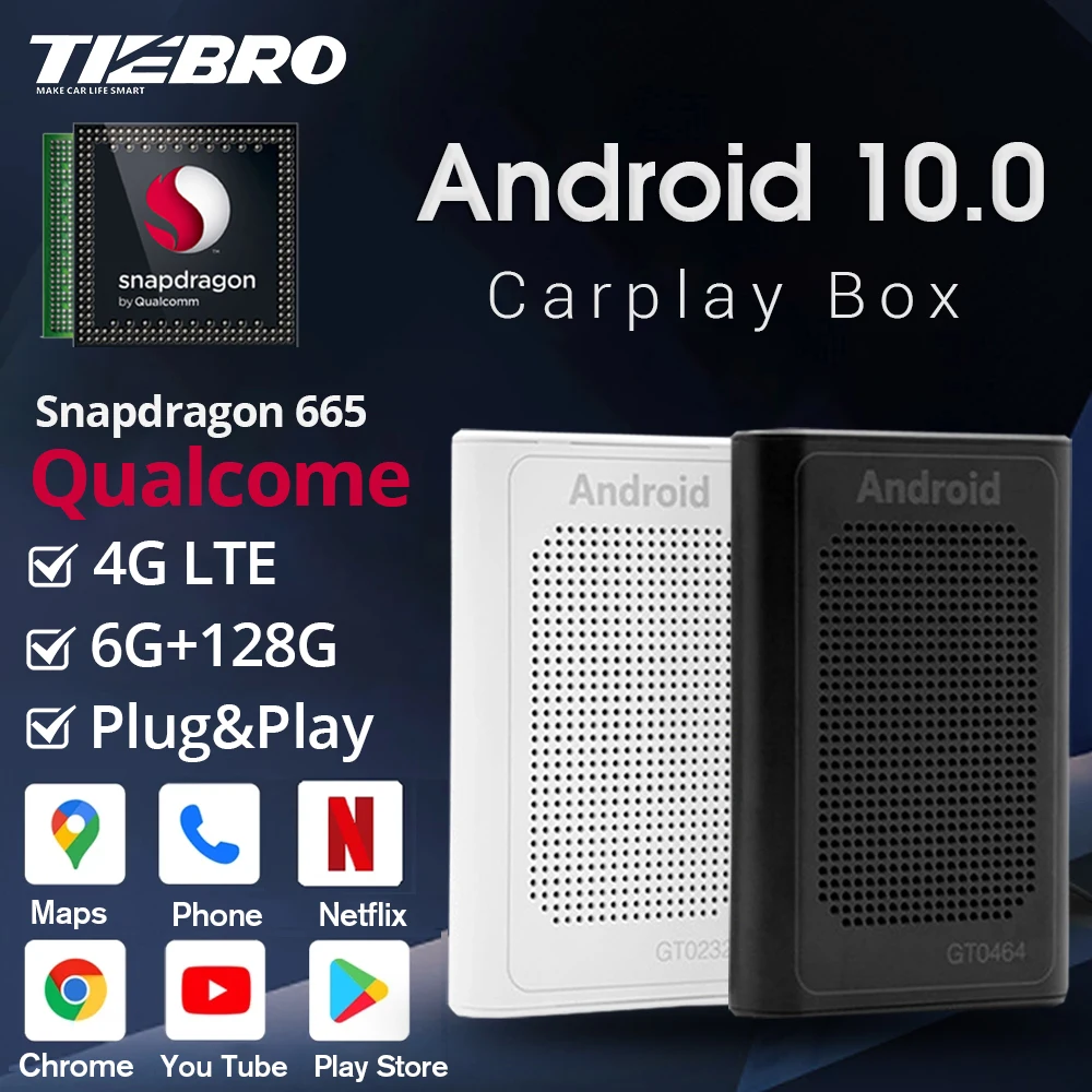 $151.59 Qualcomm Snapdragon Android 10 Wireless Carplay Android Auto Ai Box Car Intelligent System For Volkswagen Netflix Android Box