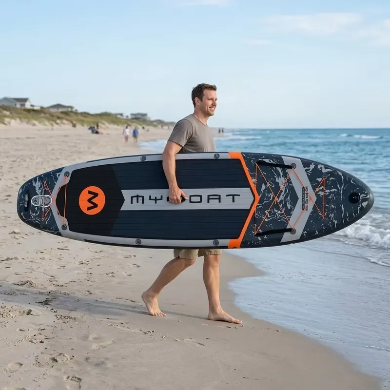 Фото Надувная SUP-доска MYBOAT для серфинга с ультрастабильной конструкцией и материалом Drop Stitch №2